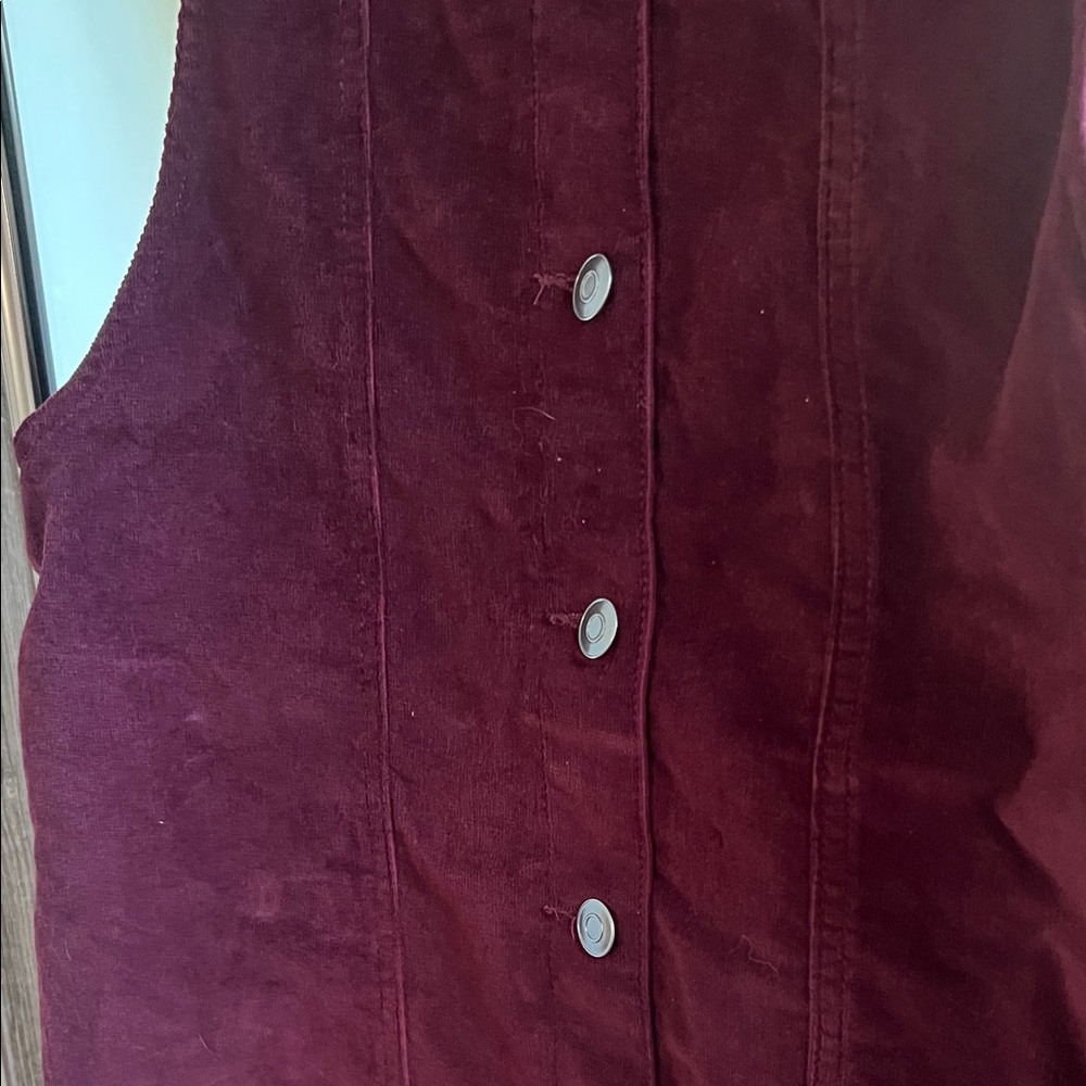 Chic Purple Button-Down Mini Jumper - image 2